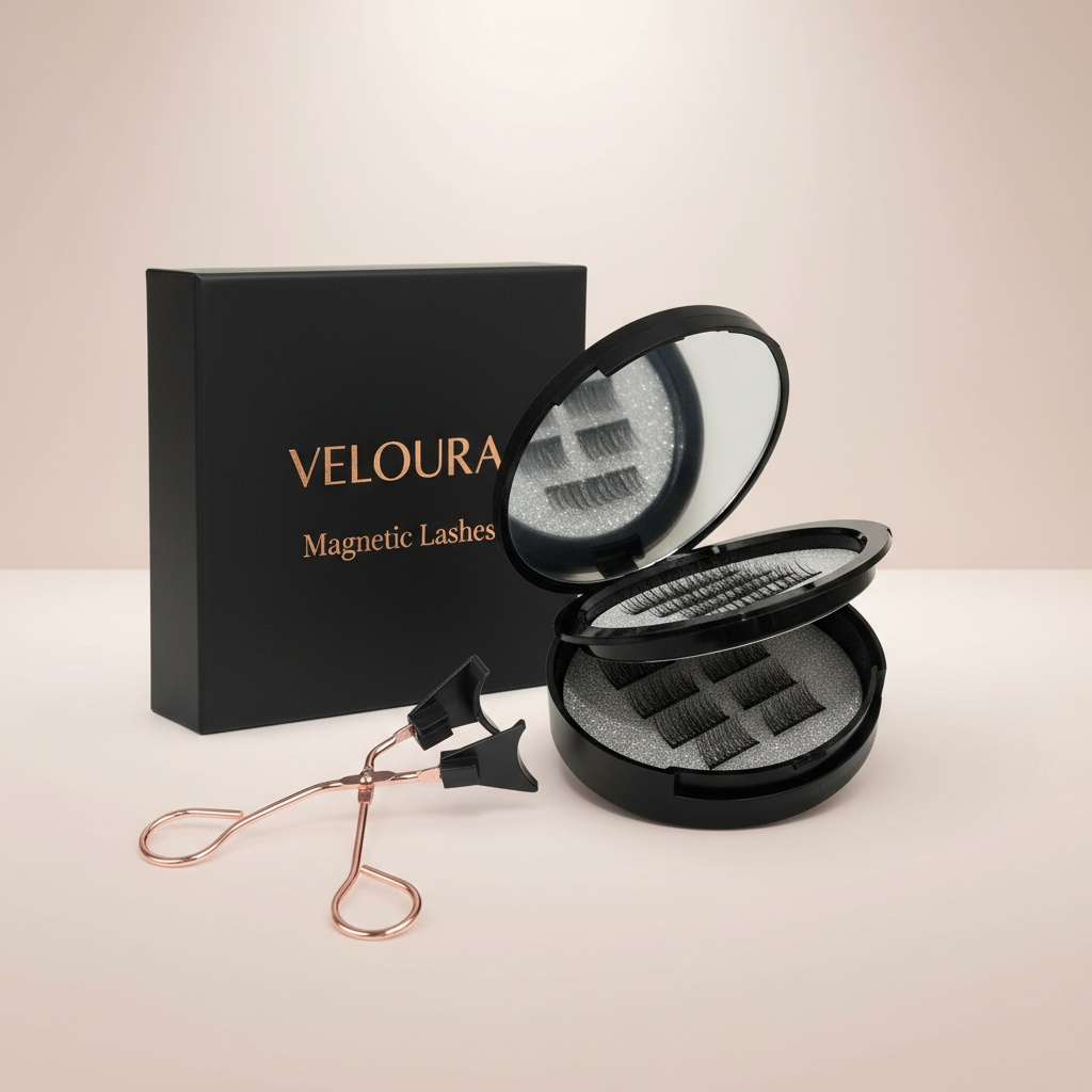 Veloura™ Magnetic Lash Gift Set — 16-Piece Premium Reusable Eyelashes